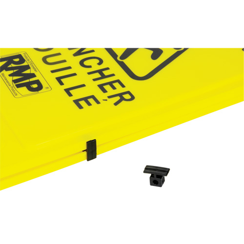 Panneau d'avertissement "Plancher mouill&eacute;", Bilingue avec pictogramme Distribution Jean Lapalme