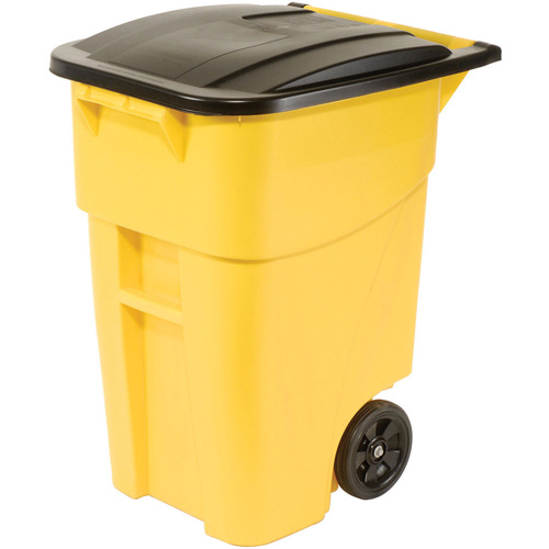BRUTE&reg; Roll-Out Container, Curbside, Plastic, 50 US gal. Distribution Jean Lapalme