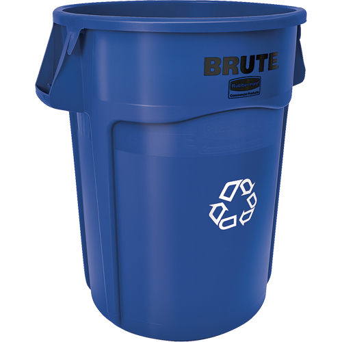 BRUTE&reg; Round Recycling Containers, Bulk, Plastic, 44 US gal. Distribution Jean Lapalme