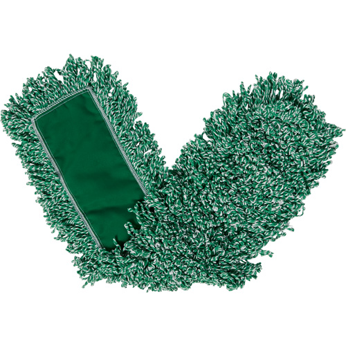 Vadrouille pour &eacute;pousseter en franges boucl&eacute;es, Style &agrave; enfiler, Microfibre, 36" lo x 5" la Distribution Jean Lapalme