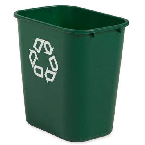 Medium Recycling Wastebasket, Deskside, Plastic, 28 US Qt. Distribution Jean Lapalme
