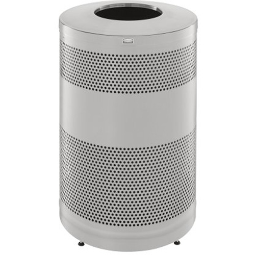 Classics Open Top Decorative Waste Bin, Stainless Steel, 51 US gal. Capacity Distribution Jean Lapalme