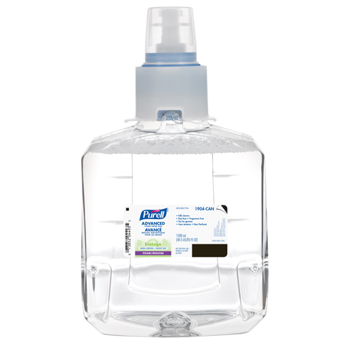 LTX-12 Advanced Foam Hand Sanitizer, 1200 ml, Cartridge Refill, 70% Alcohol Distribution Jean Lapalme