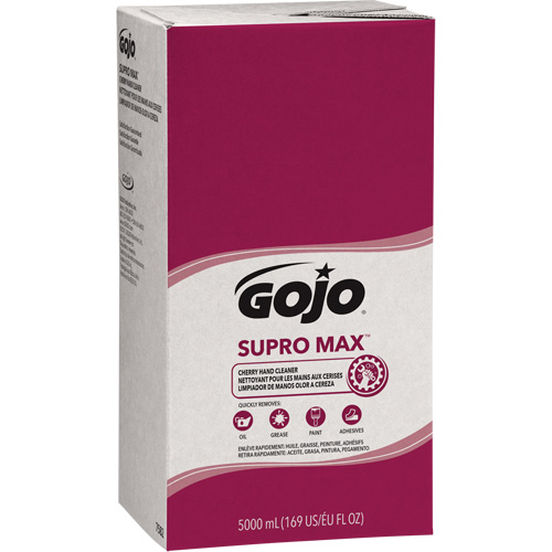 SUPRO MAX Hand Cleaner or GOJO&reg; PRO TDX Dispenser, Lotion, 5000 ml, Refill, Cherry Distribution Jean Lapalme