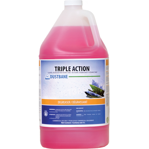 Triple Action - Cleaner, Degreaser, and Disinfectant, 5 L, Jug Distribution Jean Lapalme