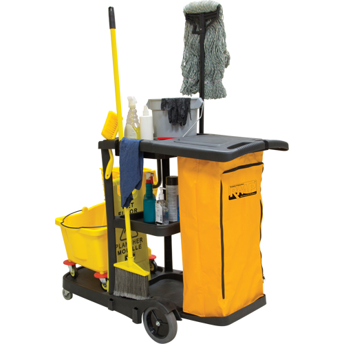 Janitor Cleaning Cart Distribution Jean Lapalme