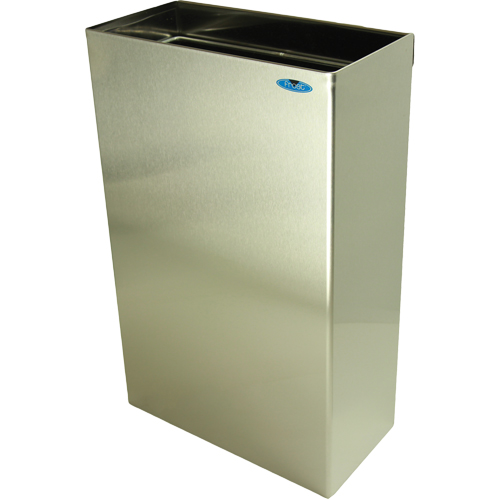 Wall Mounted Waste Receptacles, Stainless Steel, 11 US gal. Distribution Jean Lapalme