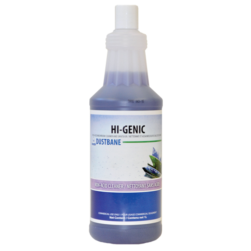 Hi-Genic Bathroom Cleaner and Sanitizer, 1 L, Bottle Distribution Jean Lapalme