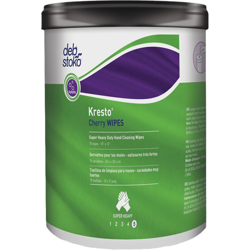 Kresto&reg; Cherry Wipes, 70 Wipes, 10" x 12" Distribution Jean Lapalme