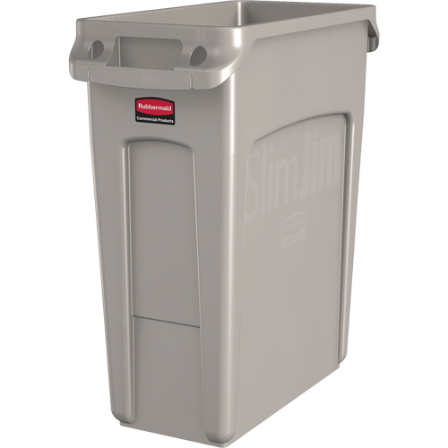 Contenants Slim Jim avec canaux de ventilation, De bureau, Poly&eacute;thyl&egrave;ne, 16 gal. US Distribution Jean Lapalme