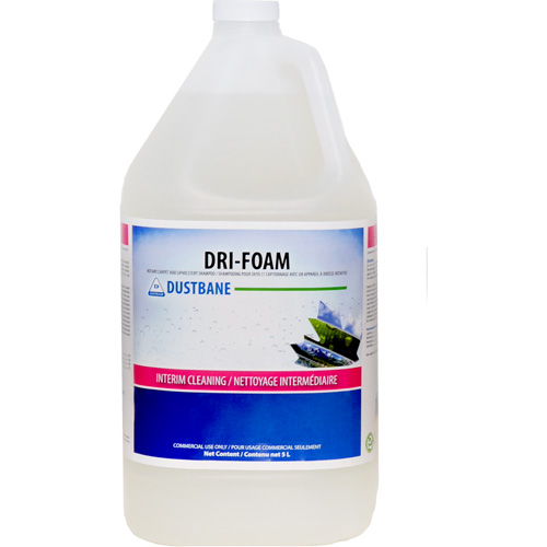 Shampooing pour tapis & meubles rembourr&eacute;s avec un appareil &agrave; brosse rotative Dri-Foam, 5 L, Cruche Distribution Jean Lapalme