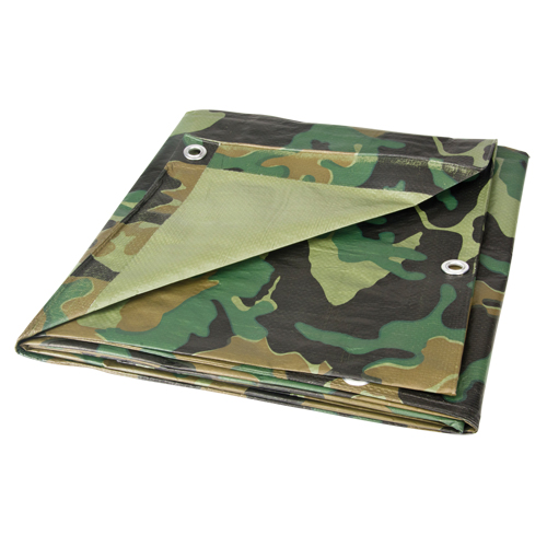 Tarp, Heavy-Duty, Camouflage, 6' x 8' x 6 mils Distribution Jean Lapalme