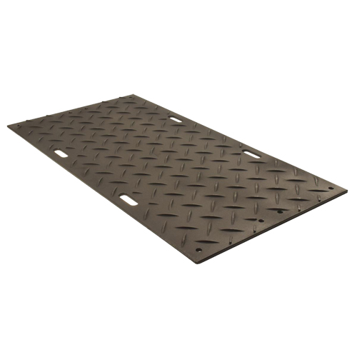 Protecteur de sol d'usage moyen, 4' x 8', Poly&eacute;thyl&egrave;ne haute densit&eacute;, Textur&eacute;, Noir Distribution Jean Lapalme