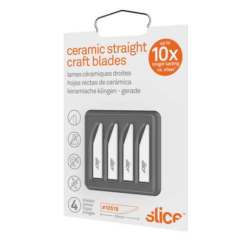 Slice Lames droites de couteau &agrave; bout arrondi en c&eacute;ramique, Style Simple Distribution Jean Lapalme