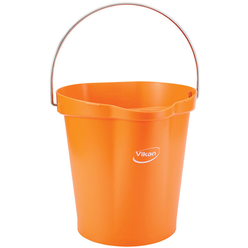 Food Hygiene Bucket, Tangerine, 3 US gal. Distribution Jean Lapalme