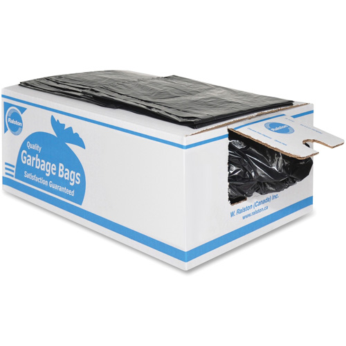 Industrial Garbage Bags, Strong, 36" W x 26" L, 0.85 mils, Black Distribution Jean Lapalme