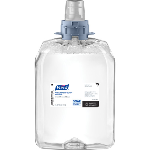 Savon doux pour les mains FMX-20 Healthy Soap, Mousse, 2 L, Sans parfum Distribution Jean Lapalme