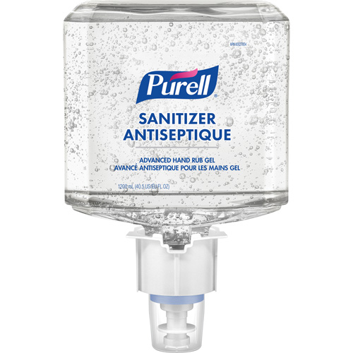 Gel d&eacute;sinfectant avanc&eacute; pour les mains ES6, 1200 ml, Cartouche de recharge, 70 % alcool Distribution Jean Lapalme