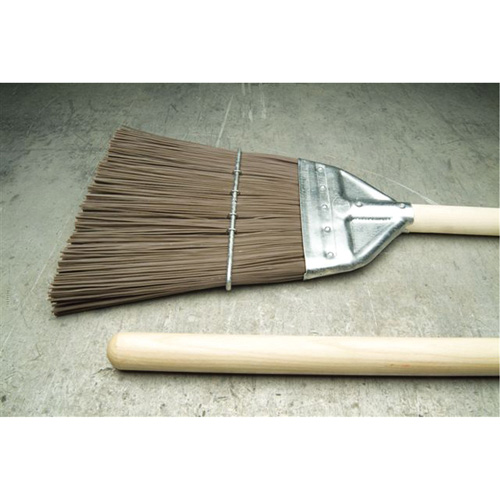 Railroad Broom, Wood Handle, Polypropylene Bristles, 55" L Distribution Jean Lapalme
