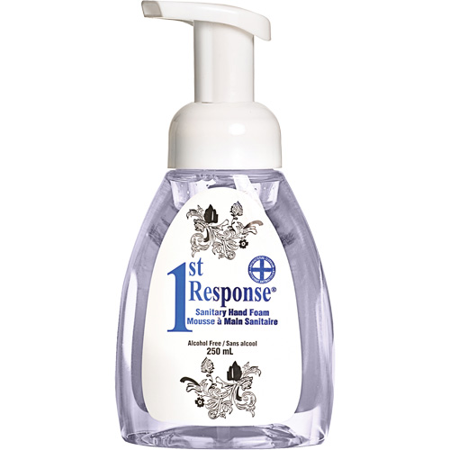 Mousse nettoyante pour les mains 1st Response, Liquide, 250 ml, Bouteille &agrave; pompe, Sans parfum Distribution Jean Lapalme