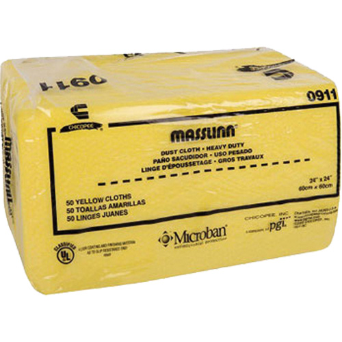 Chiffon &agrave; poussi&egrave;re robuste Masslin, Microfibre, Jaune Distribution Jean Lapalme