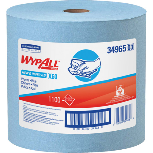 X60 Wipers, All-Purpose, 13-1/2" L x 12-1/2" W Distribution Jean Lapalme