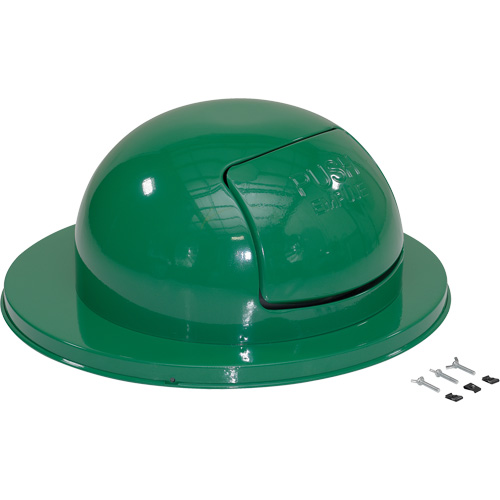 Drum Waste Disposal Top, Dome Lid, Metal, Fits Container Size: 23-1/2" Dia. Distribution Jean Lapalme