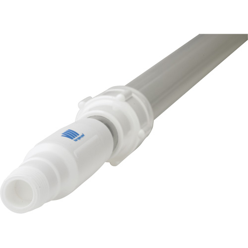 Handle, Broom/Scraper/Squeegee, White, Telescopic, 62" - 113" L Distribution Jean Lapalme