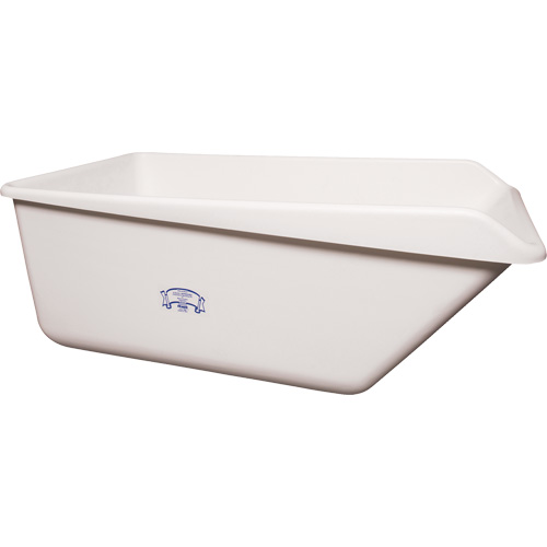 Bac de rangement avec rebord inclin&eacute;, Plastique, Blanc Distribution Jean Lapalme