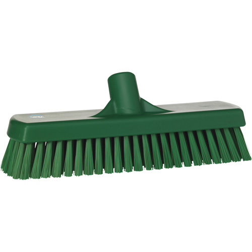 Brosse &agrave; r&eacute;curer pour planchers et murs, Crins Ferme, 12", Polyester, Vert Distribution Jean Lapalme