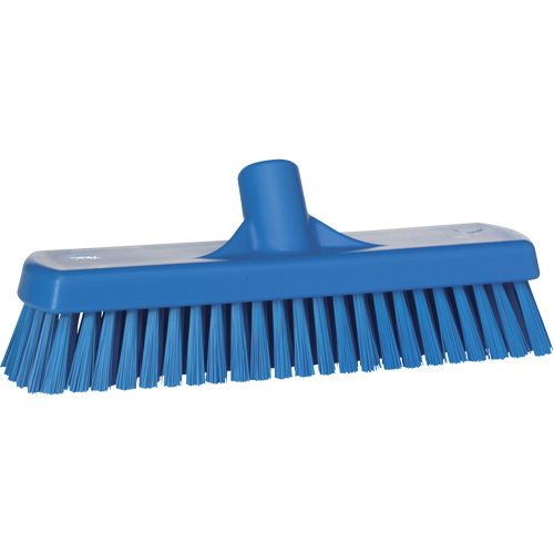 Brosse &agrave; r&eacute;curer pour planchers et murs, Crins Ferme, 12", Polyester, Bleu Distribution Jean Lapalme