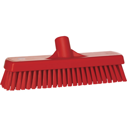 Brosse &agrave; r&eacute;curer pour planchers et murs, Crins Ferme, 12", Polyester, Rouge Distribution Jean Lapalme