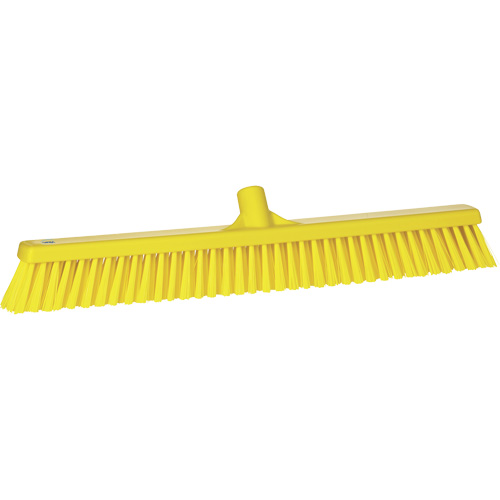 Balai-brosse &agrave; soies combin&eacute;es, Crins Cors&eacute;/Fin, 24", Polyester, Jaune Distribution Jean Lapalme