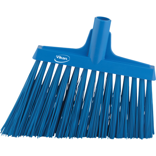 Angle Broom Head, X-Coarse Bristles, 12", Polyester, Blue Distribution Jean Lapalme