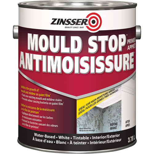 Mold Stop Primer, 3.78 L, Gallon, White Distribution Jean Lapalme