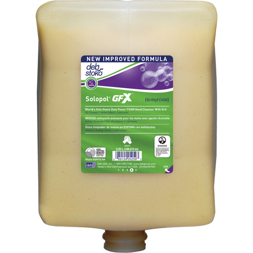 Nettoyant &agrave; mains Solopol GFX, Liquide, 3,25 L, Cartouche en plastique, Parfum&eacute; Distribution Jean Lapalme