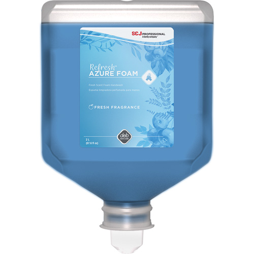 Savon &agrave; mains Refresh Azure, Mousse, 2 L, Parfum&eacute; Distribution Jean Lapalme