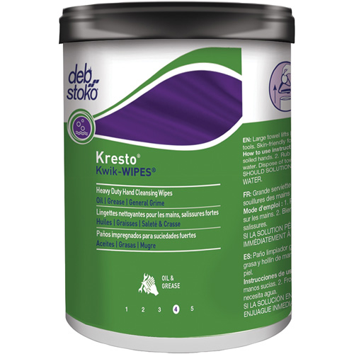 Serviettes Kresto Kwik-Wipes, 70 lingettes, 12" x 10" Distribution Jean Lapalme