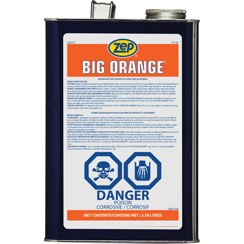 D&eacute;graissant industriel aux agrumes Big Orange, 3,78 L Distribution Jean Lapalme