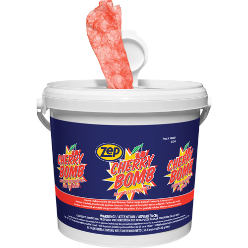 Cherry Bomb Heavy-Duty Hand Cleaner Wipes Distribution Jean Lapalme