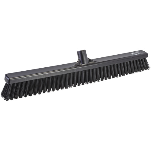 T&ecirc;te de balai-brosse &agrave; soies combin&eacute;es, Crins Cors&eacute;/Fin, 24", Polyester, Noir Distribution Jean Lapalme