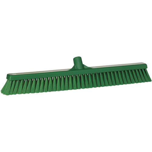 T&ecirc;te de balai-brosse pour petites particules, Crins Fin, 24", Polyester, Vert Distribution Jean Lapalme