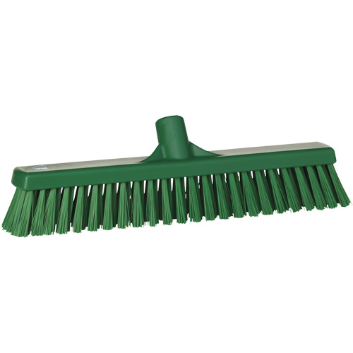T&ecirc;te de balai-brosse &agrave; soies combin&eacute;es, Crins Cors&eacute;/Fin, 16-1/2", Polyester, Vert Distribution Jean Lapalme