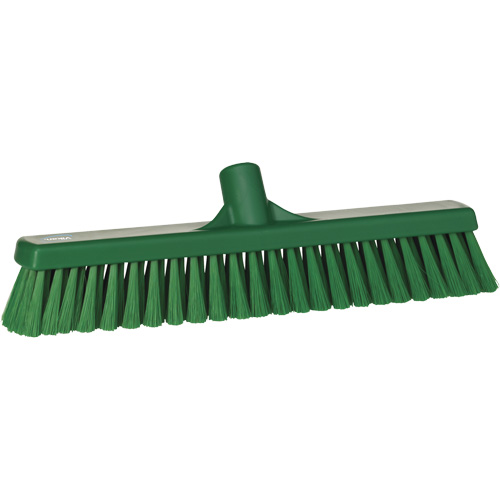 T&ecirc;te de balai-brosse pour petites particules, Crins Fin, 16-1/2", Polyester, Vert Distribution Jean Lapalme