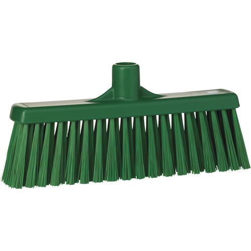 T&ecirc;te de balai droit, Crins Moyen, 12", Polyester, Vert Distribution Jean Lapalme