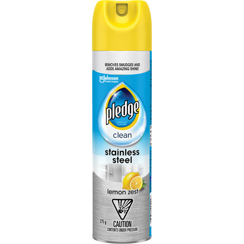 Nettoyant d'acier inoxydable Pledge, 275 g, Canette a&eacute;rosol Distribution Jean Lapalme
