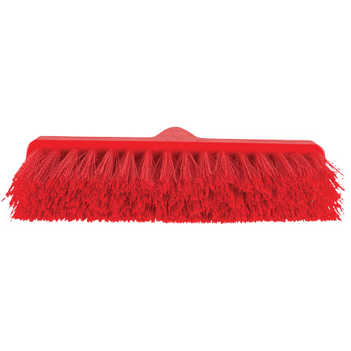 Balai oblique ColorCore, Crins Moyen, 10", Polypropyl&egrave;ne, Rouge Distribution Jean Lapalme