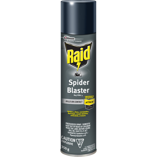 Insecticide exterminateur daraign&eacute;es Raid, 350 g, Canette a&eacute;rosol, &agrave; base de solvant Distribution Jean Lapalme