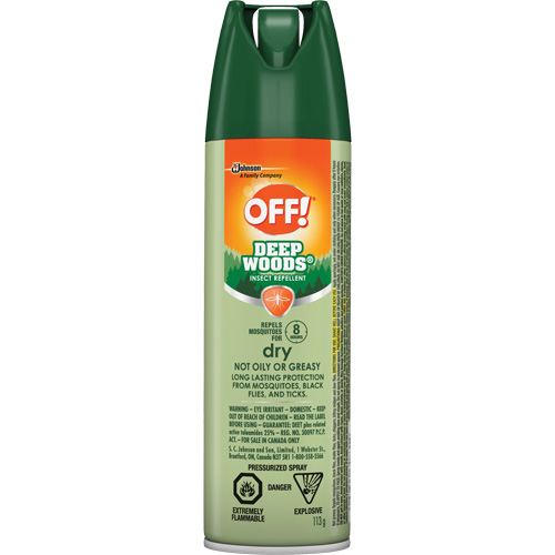 Insectifuge Off! R&eacute;gions sauvages, DEET &agrave; 25 %, A&eacute;rosol, 113 g Distribution Jean Lapalme