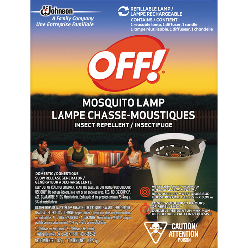 OFF! PowerPad&reg; Mosquito Repellent Lamp, DEET Free, Lamp, 0.822 g Distribution Jean Lapalme